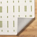 Rivkah Modern Olive Green Area Rug - Image 7