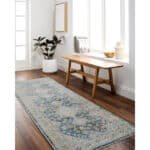 Maurita Traditional Sterling Grey Washable Area Rug