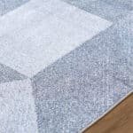 Terrell Modern Slate Blue Washable Area Rug - Image 7