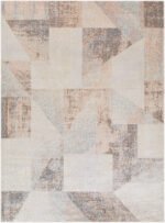 Terrell Modern Beige/Taupe Washable Area Rug