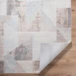 Terrell Modern Beige/Taupe Washable Area Rug - Image 7