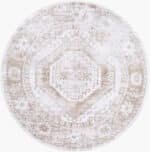Heure Traditional Light Silver Washable Area Rug - Image 2