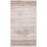 Elk Falls Modern Desert Tan Washable Area Rug