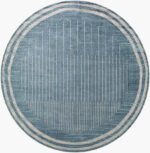 Elk Falls Modern Slate Blue Washable Area Rug - Image 5