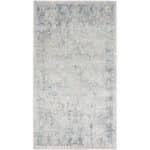 Elsmore Traditional Slate Washable Area Rug - Image 2