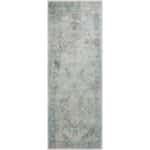 Elsmore Traditional Slate Washable Area Rug - Image 3