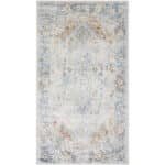 Estill Traditional Slate Washable Area Rug - Image 2