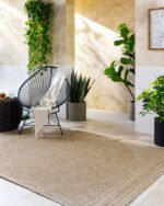 Ladaris Cottage Light Brown Area Rug