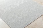 Teaira Modern Light Silver Area Rug - Image 7