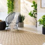 Tiphanie Cottage Light Brown Area Rug