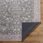 Jacqueleen Traditional Emerald Washable Area Rug - Image 9