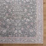 Jacqueleen Traditional Emerald Washable Area Rug - Image 7