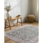 Jacqueleen Traditional Emerald Washable Area Rug - Image 3