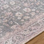 Jacqueleen Traditional Emerald Washable Area Rug - Image 8