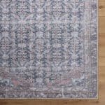 Sahra Traditional Brown/Blue Washable Area Rug - Image 7