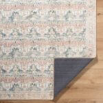Jamilee Traditional Rust Washable Area Rug - Image 8