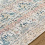 Jamilee Traditional Rust Washable Area Rug - Image 7