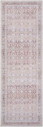 Zehra Traditional Brown Washable Area Rug - Image 4