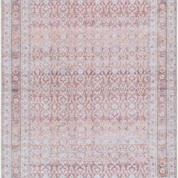 Zehra Traditional Brown Washable Area Rug