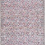 Rommy Traditional Pink Washable Area Rug