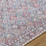 Rommy Traditional Pink Washable Area Rug - Image 8