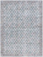 Rommy Traditional Dark Green Washable Area Rug - Image 2