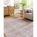 Roneisha Traditional Eggplant Washable Area Rug - Image 2