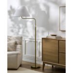 Dangelo Modern Metallic - Brass Floor Lamp - Image 2