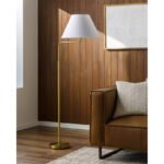 Dangelo Modern Metallic - Brass Floor Lamp - Image 3