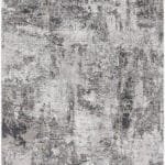 Zully Modern Charcoal Washable Area Rug
