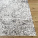 Zully Modern Charcoal Washable Area Rug - Image 3