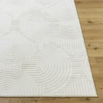 Ramsay Modern Cream/Ivory Washable Area Rug - Image 2