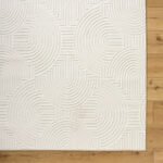 Ramsay Modern Cream/Ivory Washable Area Rug - Image 5