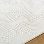Ramsay Modern Cream/Ivory Washable Area Rug - Image 6