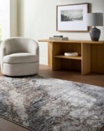 Joshual Modern Dark Brown Area Rug - Image 2