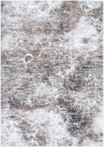 Janay Modern Black/Dark Brown Area Rug