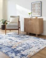 Jatoya Modern Navy Area Rug - Image 2