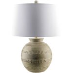 Dino Traditional Gray/White Table Lamp