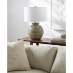 Dino Traditional Gray/White Table Lamp - Image 3