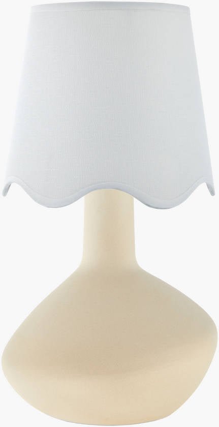 AAAC2107-1 Eiman Rustic White/Cream Table Lamp - Image 1