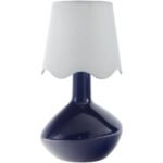 Eiman Rustic White/Dark Blue Table Lamp