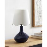 Eiman Rustic White/Dark Blue Table Lamp - Image 2
