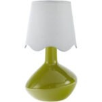 Eiman Rustic Green/White Table Lamp
