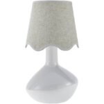 Eiman Rustic White/Wheat Table Lamp