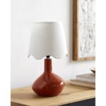 Eiman Rustic Red/White Table Lamp - Image 2