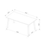 Eliesha Dark Brown Dining Table - Image 5