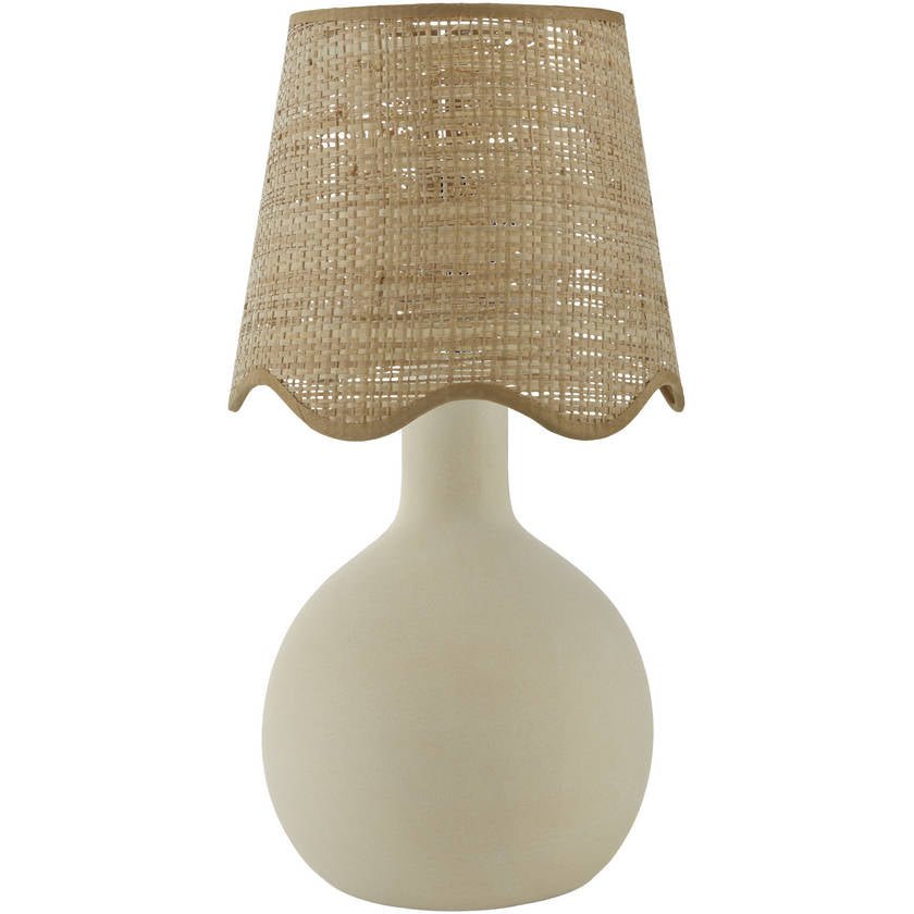 AAAC2127-1 Rondy Rustic Cream Table Lamp - Image 1