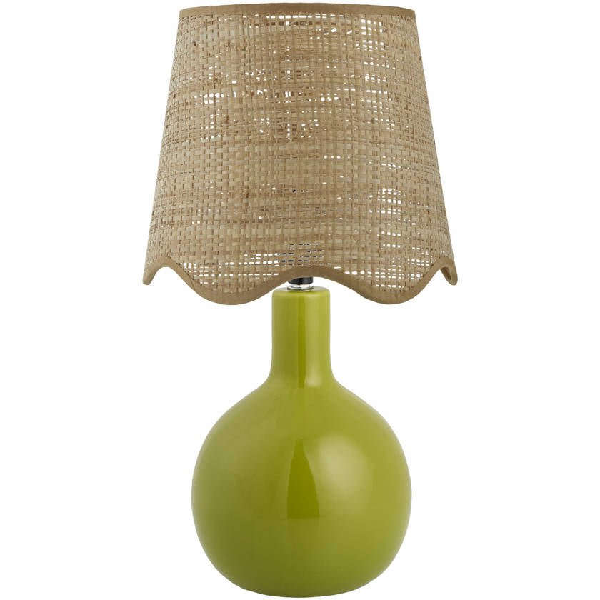 AAAC2139-1 Rondy Rustic Green Table Lamp - Image 1
