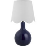 Rondy Rustic Dark Blue/White Table Lamp