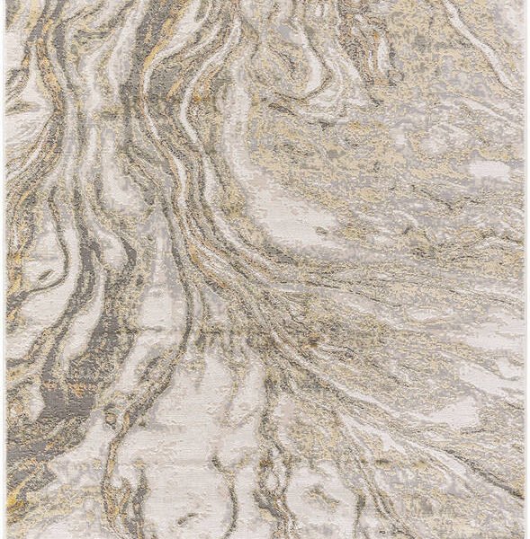 Leiah Modern Gray/Beige Area Rug